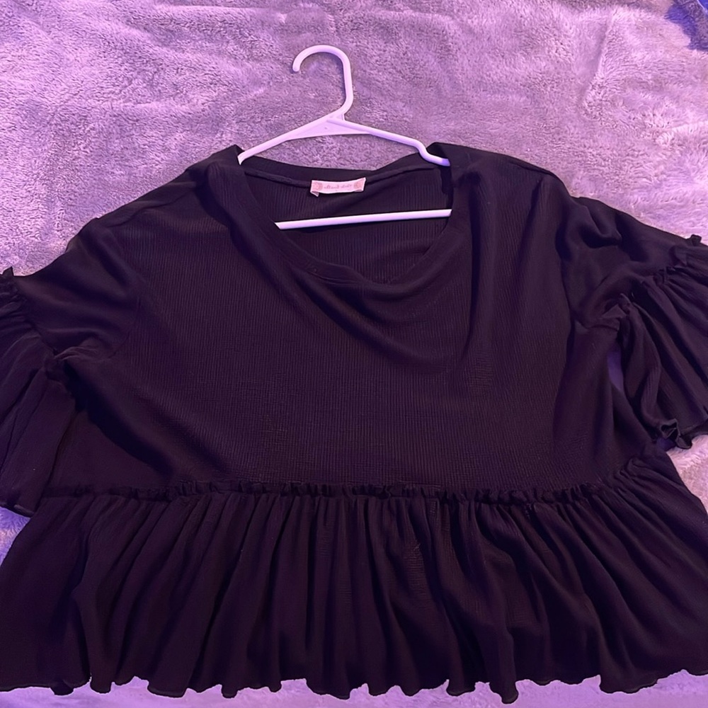 Altar’d state cropped ruffle shirt - never worn - great condition!